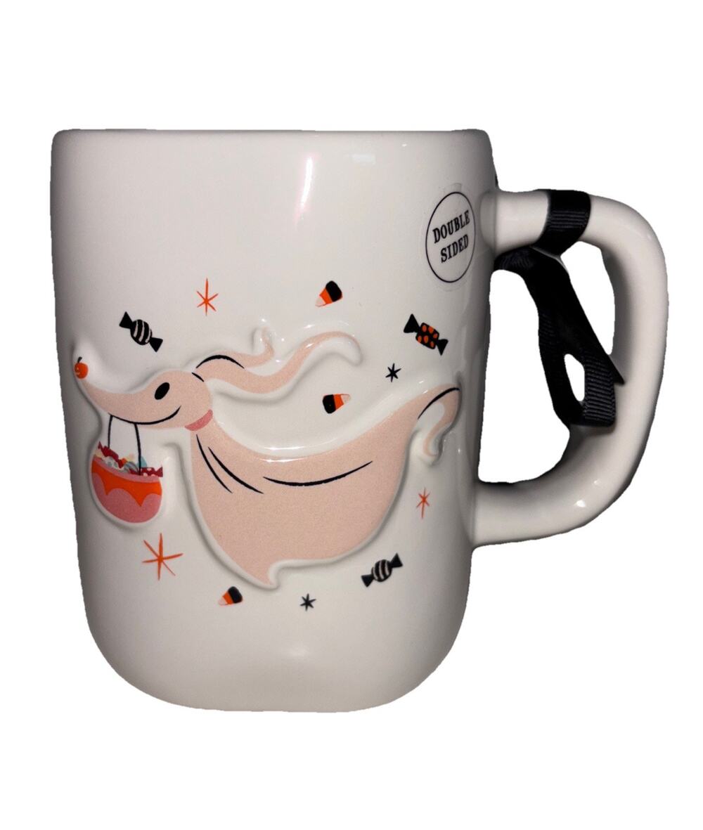 Rae Dunn Disney Nightmare Before Christmas Haunted Zero Hound Pink Halloween Mug